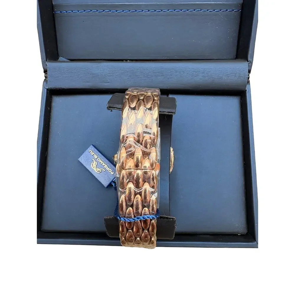Porsamo Bleu Claire Diamond Mother of Pearl Rose Gold Watch NWT